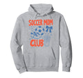 Soccer Moms Club Game Day Baller Mom Hoodie - Graphic Print Men Women - T-Shirt, Sweatshirt, Hoodie