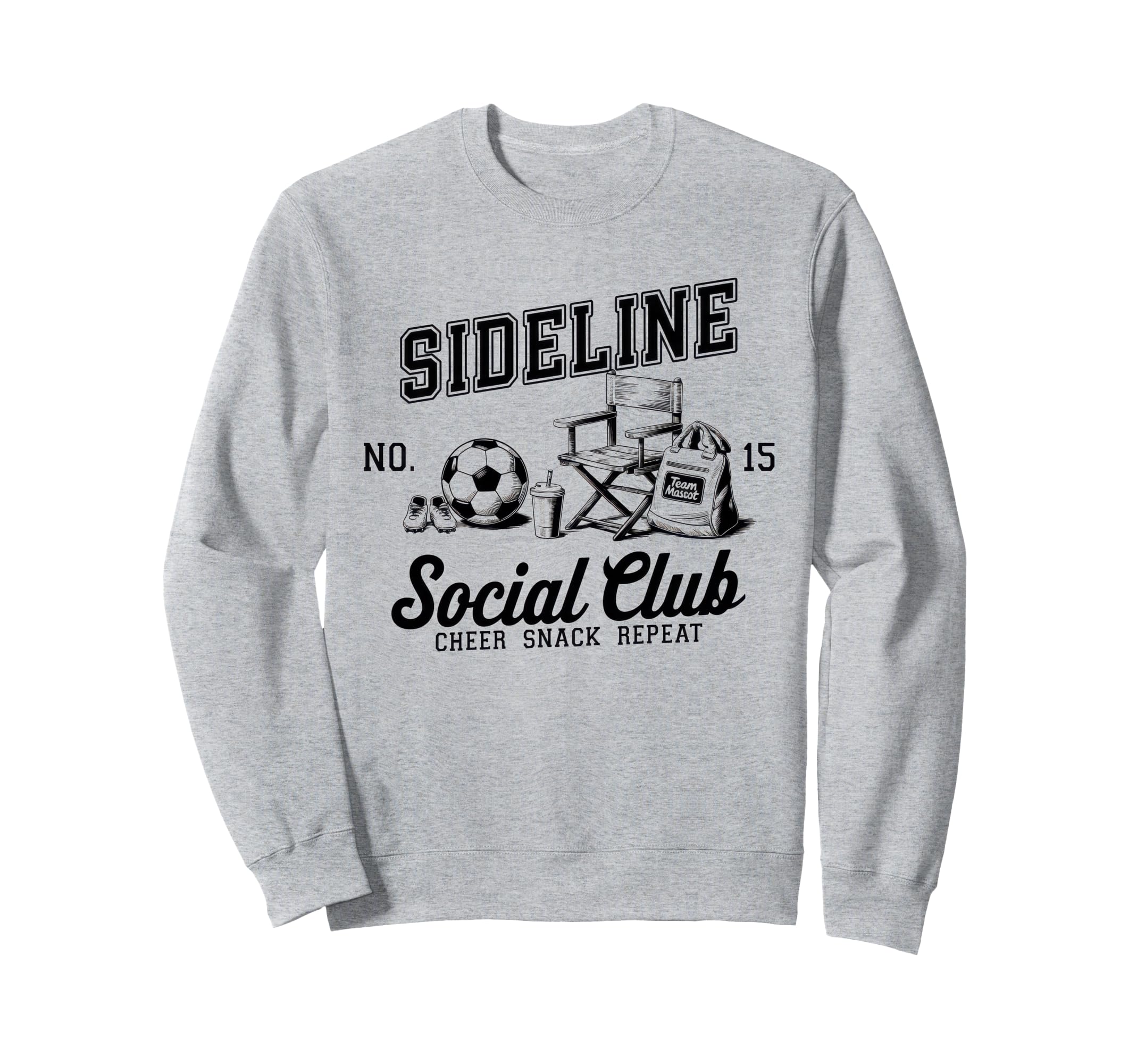 Sideline Social Club Soccer Mom Sweatshirt - Novelty Apparel Men Women - T-Shirt, Sweatshirt, Hoodie
