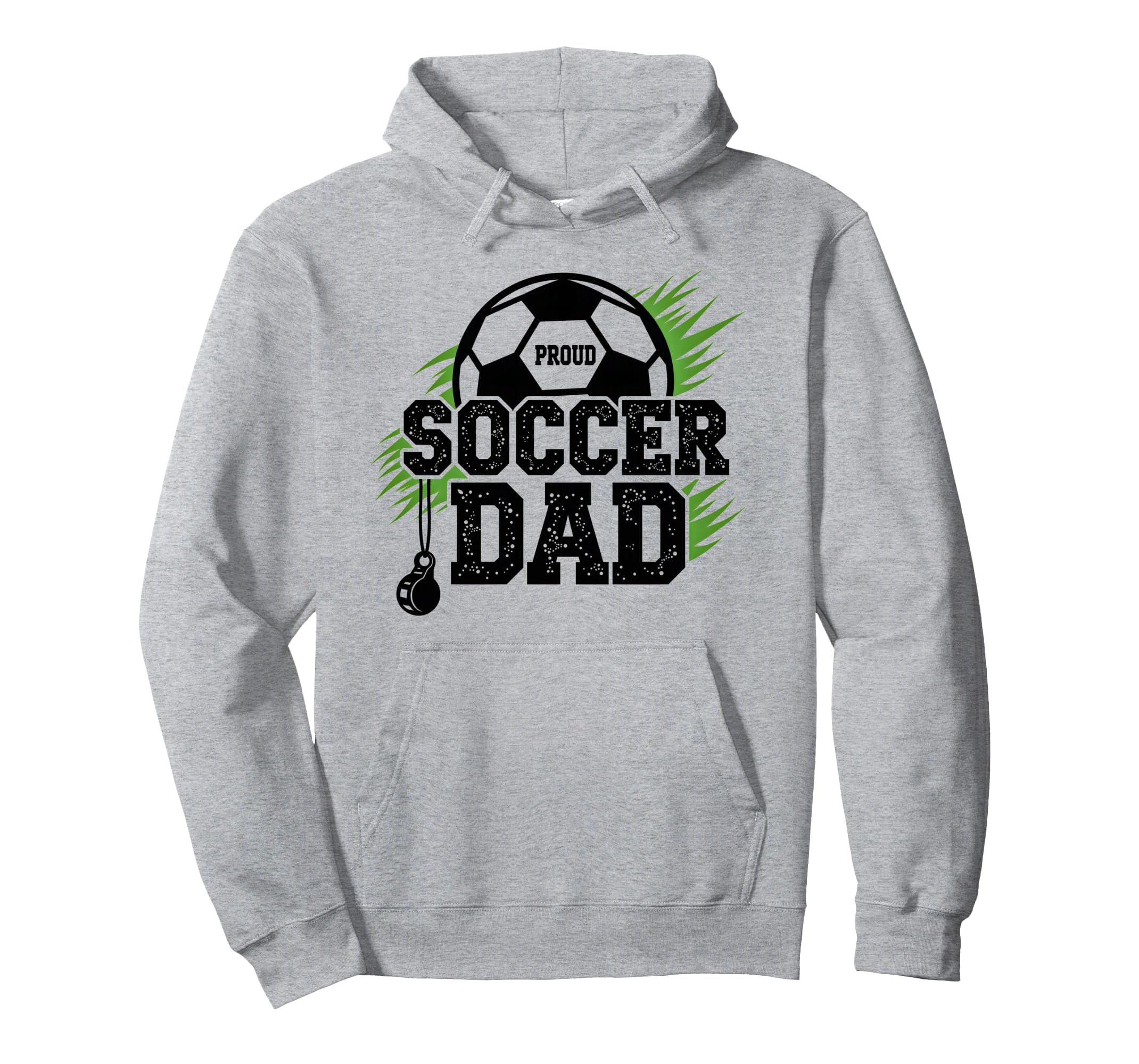Proud Soccer Dad Whistle Sports Fan Hoodie - Custom Art Print Unisex - T-Shirt, Sweatshirt, Hoodie