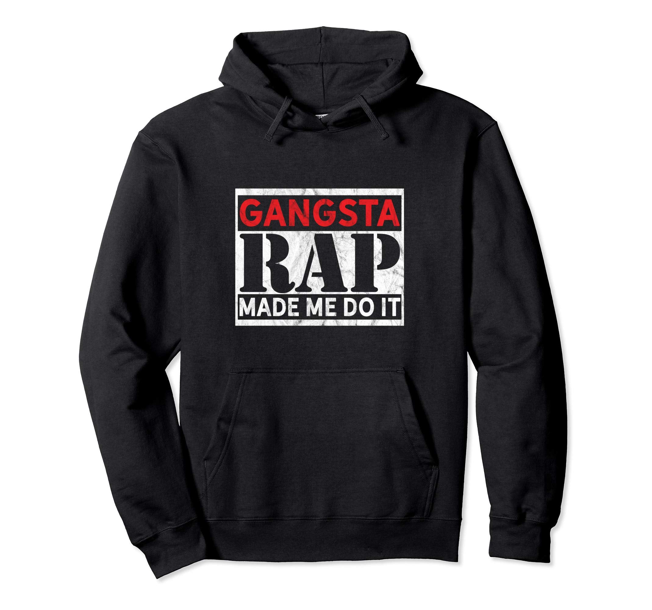 Gangsta Rap Funny Hip Hop Old School Hoodie - Trendy Graphic for Adults - T-Shirt, Sweatshirt, Hoodie
