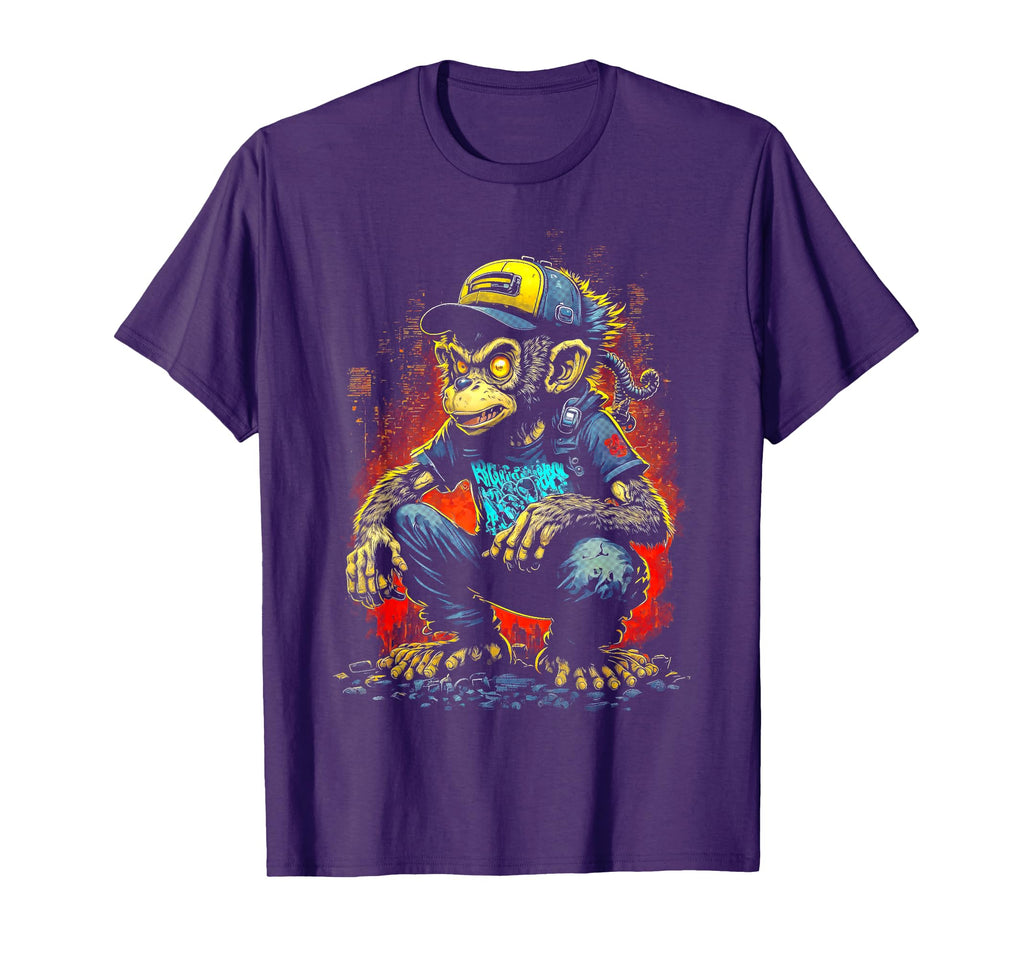 Hip Hop Monkey Old School Hip Hop T-Shirt - Fun Novelty Design Unisex - T-Shirt, Sweatshirt, Hoodie
