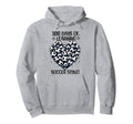 100 Days School Soccer Heart Love Hoodie - Novelty Apparel for Adults - T-Shirt, Sweatshirt, Hoodie