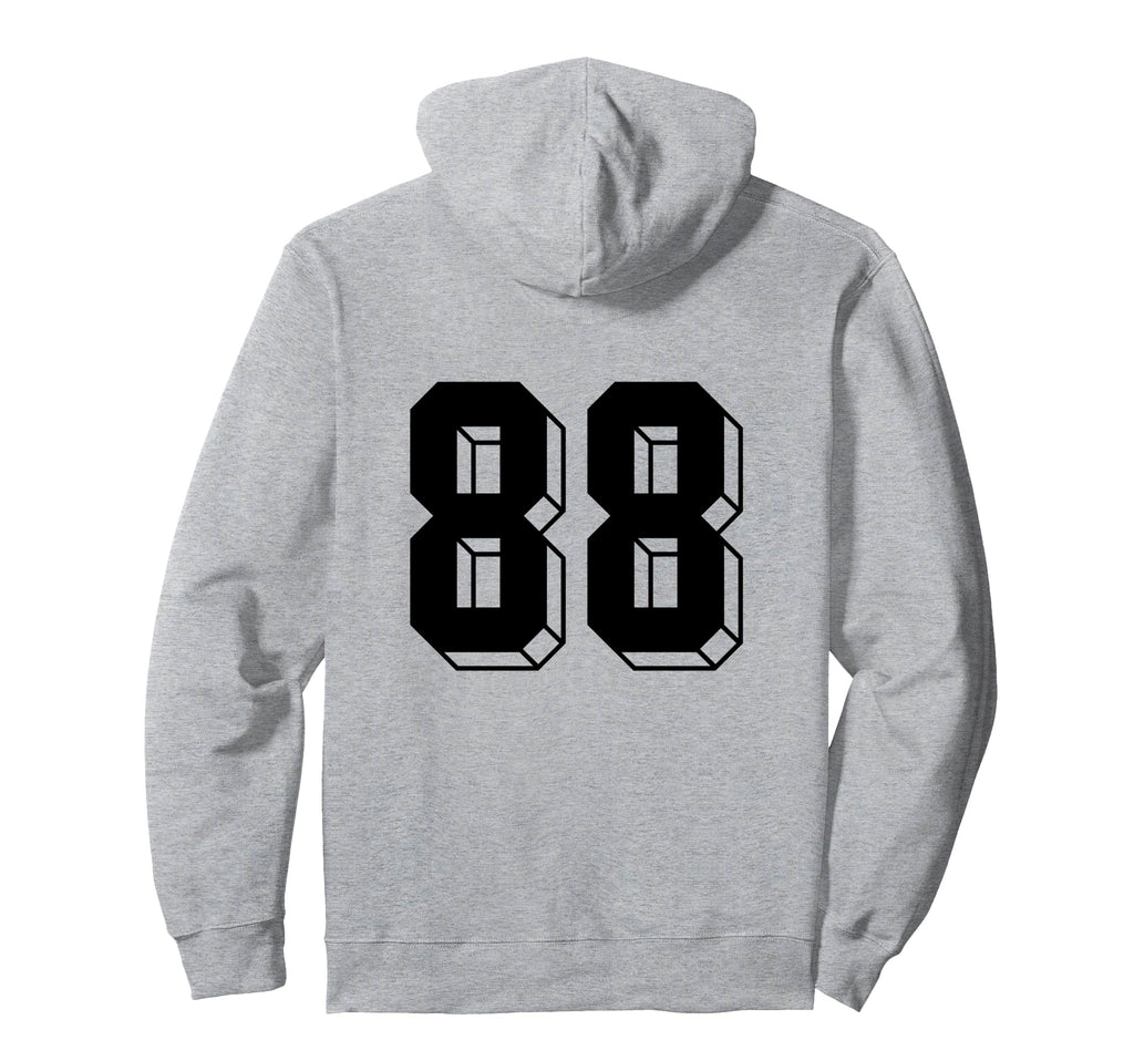 Number 88 Backside 80S 90S Team Jersey Hoodie - Custom Art Print Unisex - T-Shirt, Sweatshirt, Hoodie