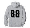 Number 88 Backside 80S 90S Team Jersey Hoodie - Custom Art Print Unisex - T-Shirt, Sweatshirt, Hoodie
