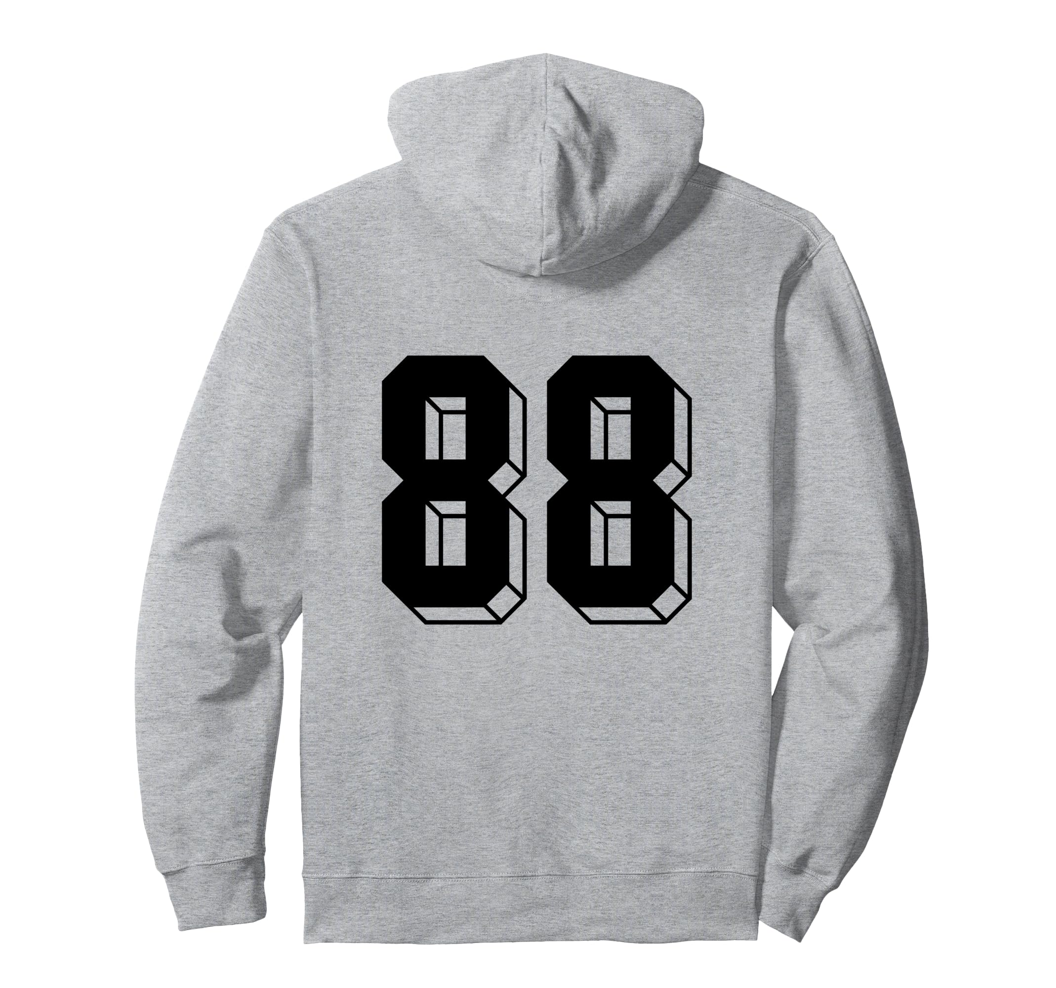 Number 88 Backside 80S 90S Team Jersey Hoodie - Custom Art Print Unisex - T-Shirt, Sweatshirt, Hoodie