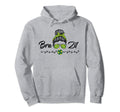 Futbol Messy Bun Brazilians Brazil Hoodie - Aesthetic Graphic Men Women - T-Shirt, Sweatshirt, Hoodie