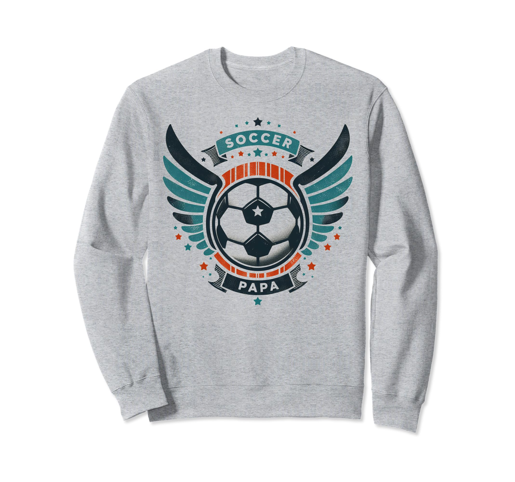 Soccer Papa Family Matching Sweatshirt - Casual Everyday Wear Men Women - T-Shirt, Sweatshirt, Hoodie