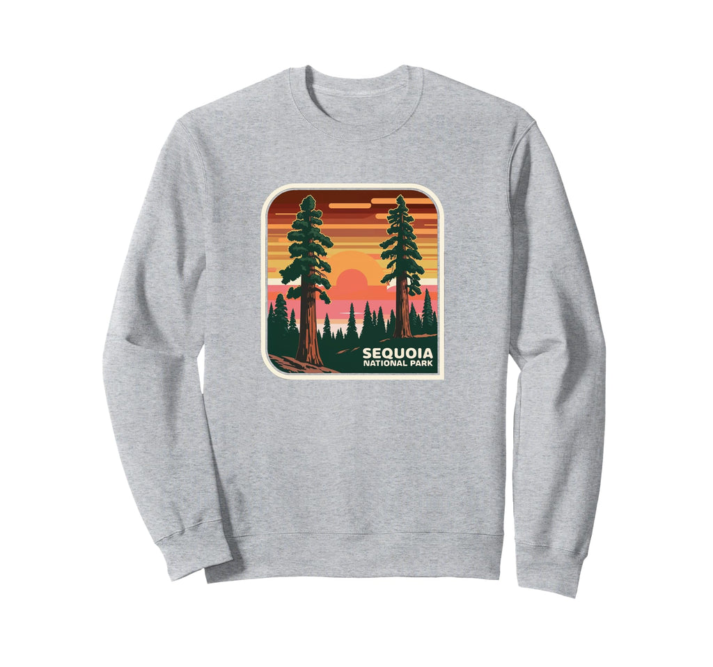 Sequoia National Park Sunset Sweatshirt - Fun Novelty Design Unisex - T-Shirt, Sweatshirt, Hoodie