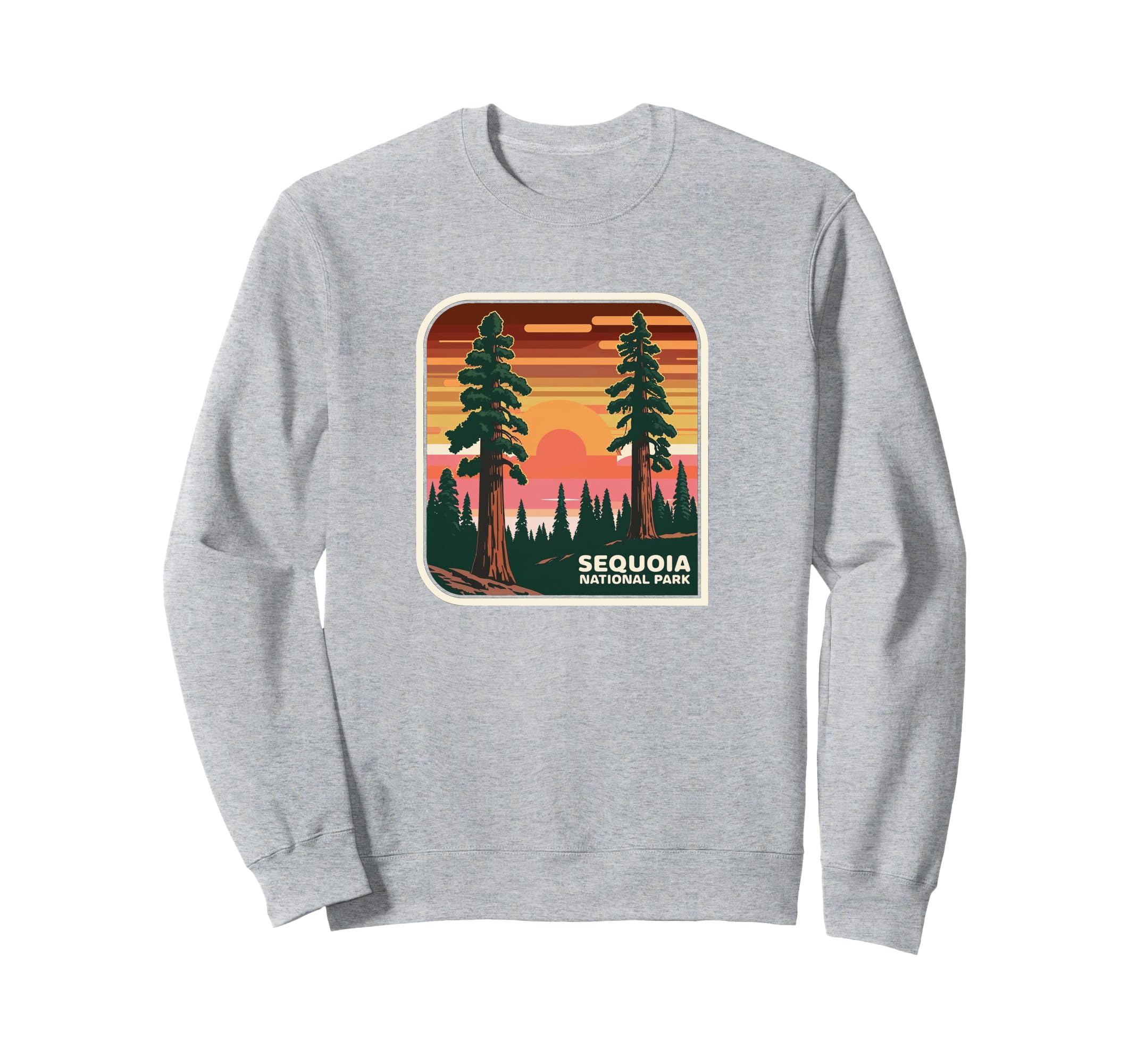 Sequoia National Park Sunset Sweatshirt - Fun Novelty Design Unisex - T-Shirt, Sweatshirt, Hoodie