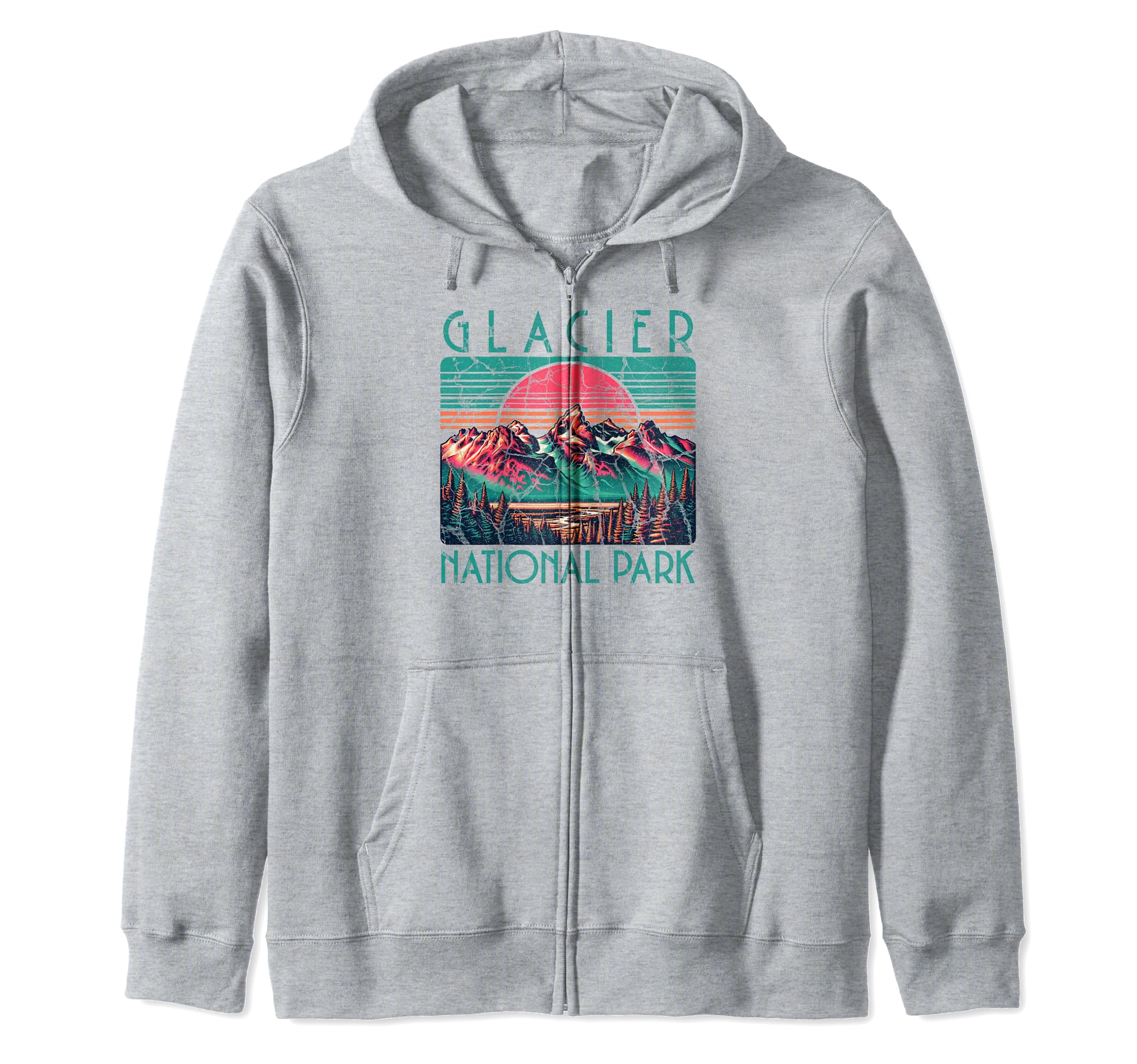 Glacier National Park Montana Usa Outdoor Hoodie - Graphic Print for Adults - T-Shirt, Sweatshirt, Hoodie