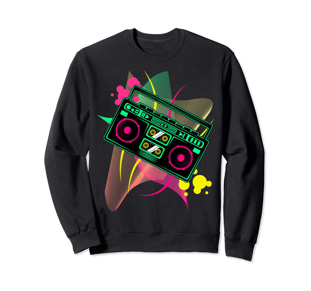 Boombox Radio Old School Hip Hop Sweatshirt - Casual Everyday Wear Unisex - T-Shirt, Sweatshirt, Hoodie