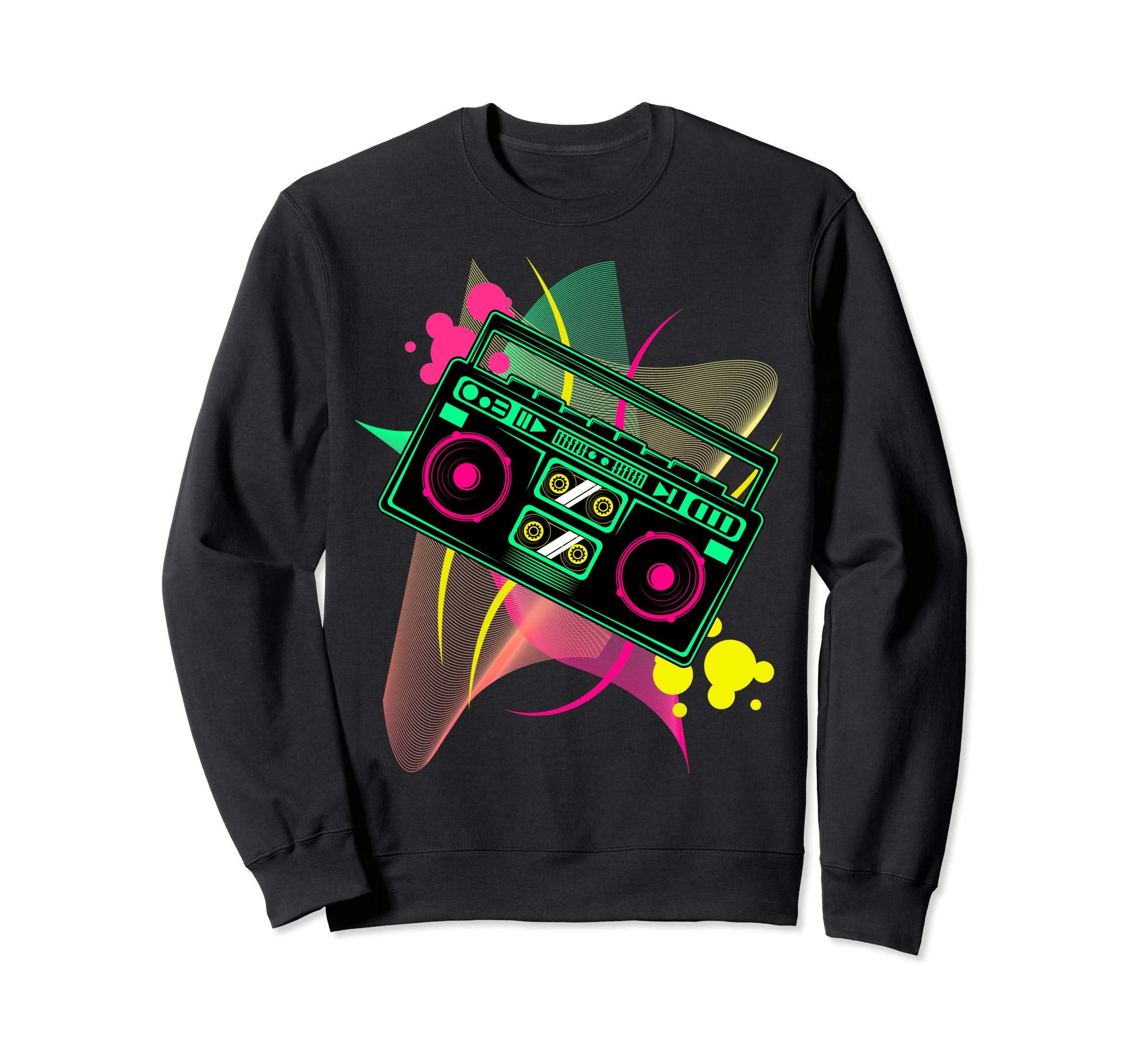 Boombox Radio Old School Hip Hop Sweatshirt - Casual Everyday Wear Unisex - T-Shirt, Sweatshirt, Hoodie
