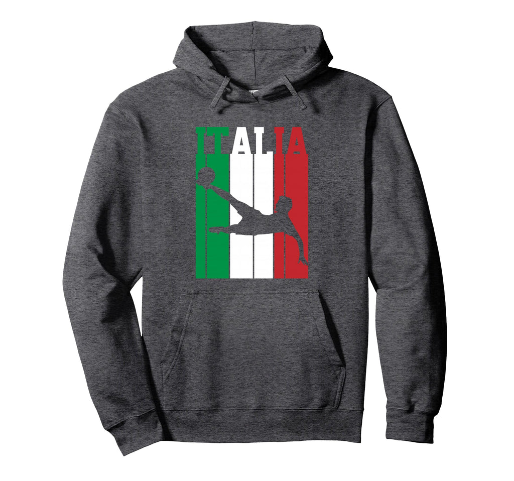 Italy Flag Italian Pride Soccer Hoodie - Casual Everyday Wear Men Women - T-Shirt, Sweatshirt, Hoodie