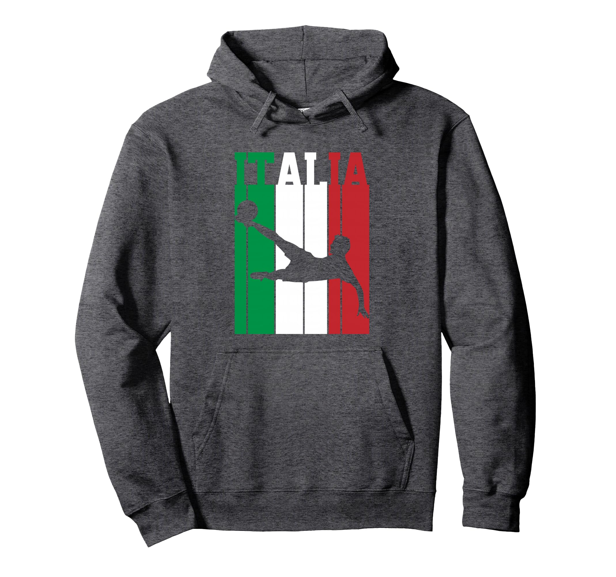 Italy Flag Italian Pride Soccer Hoodie - Casual Everyday Wear Men Women - T-Shirt, Sweatshirt, Hoodie