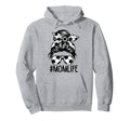 Dy Mom Life Soccer Lover Mothers Day Hoodie - Novelty Apparel for Adults - T-Shirt, Sweatshirt, Hoodie