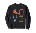70S Skate Love Roller Skating Gift Sweatshirt - Unique Graphic Men Women - T-Shirt, Sweatshirt, Hoodie