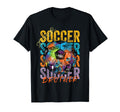 Colorful Soccer Brother Ball Distressed T-Shirt - Graphic Print Unisex - T-Shirt, Sweatshirt, Hoodie