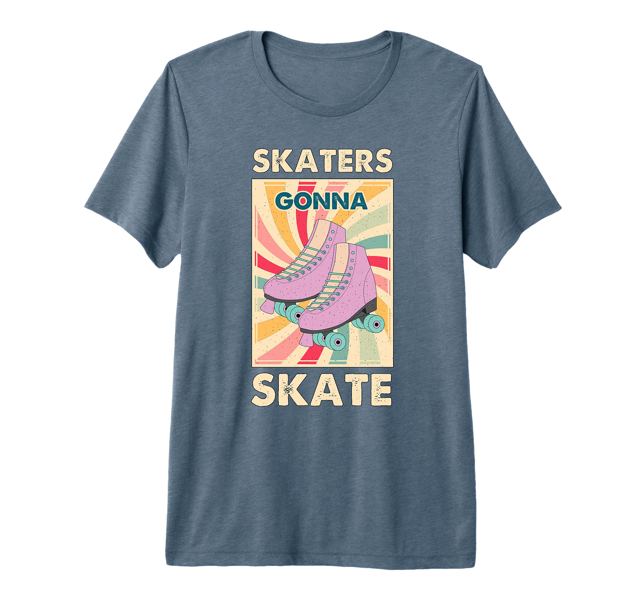 70S 80S Roller Skating Funny Skaters T-Shirt - Custom Art Print for Adults - T-Shirt, Sweatshirt, Hoodie
