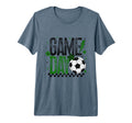 Game Day Soccer Season Black Green T-Shirt - Custom Art Print for Adults - T-Shirt, Sweatshirt, Hoodie