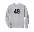 Number 49 80S 90S Soccer Team Sweatshirt - Aesthetic Graphic for Adults - T-Shirt, Sweatshirt, Hoodie