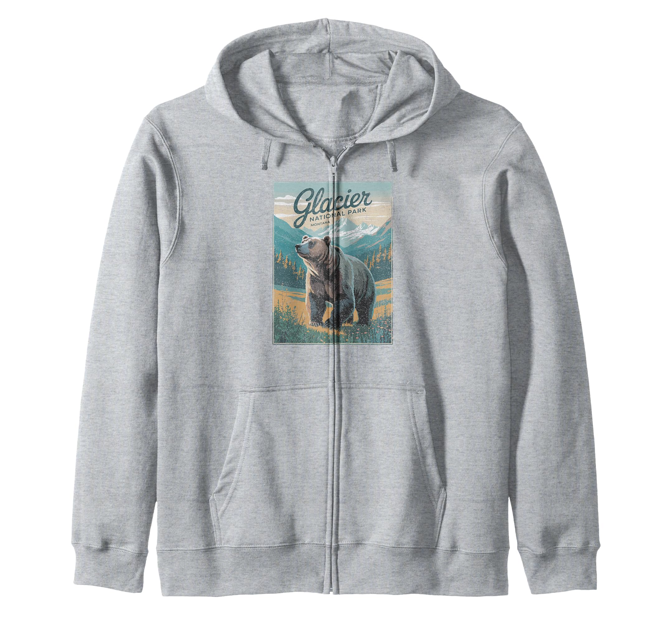 Glacier National Park Montana Usa Sweatshirt - Unique Graphic Men Women - T-Shirt, Sweatshirt, Hoodie