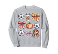 Coquette Fall Soccer Autumn Bow Sweatshirt - Trendy Graphic Men Women - T-Shirt, Sweatshirt, Hoodie