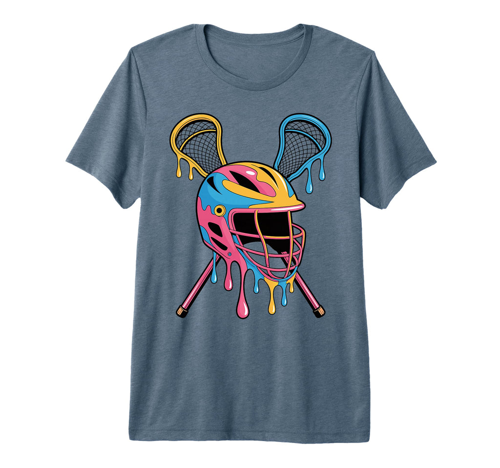 Lacrosse Player Lax Tri Blend T-Shirt - Casual Everyday Wear for Adults - T-Shirt, Sweatshirt, Hoodie