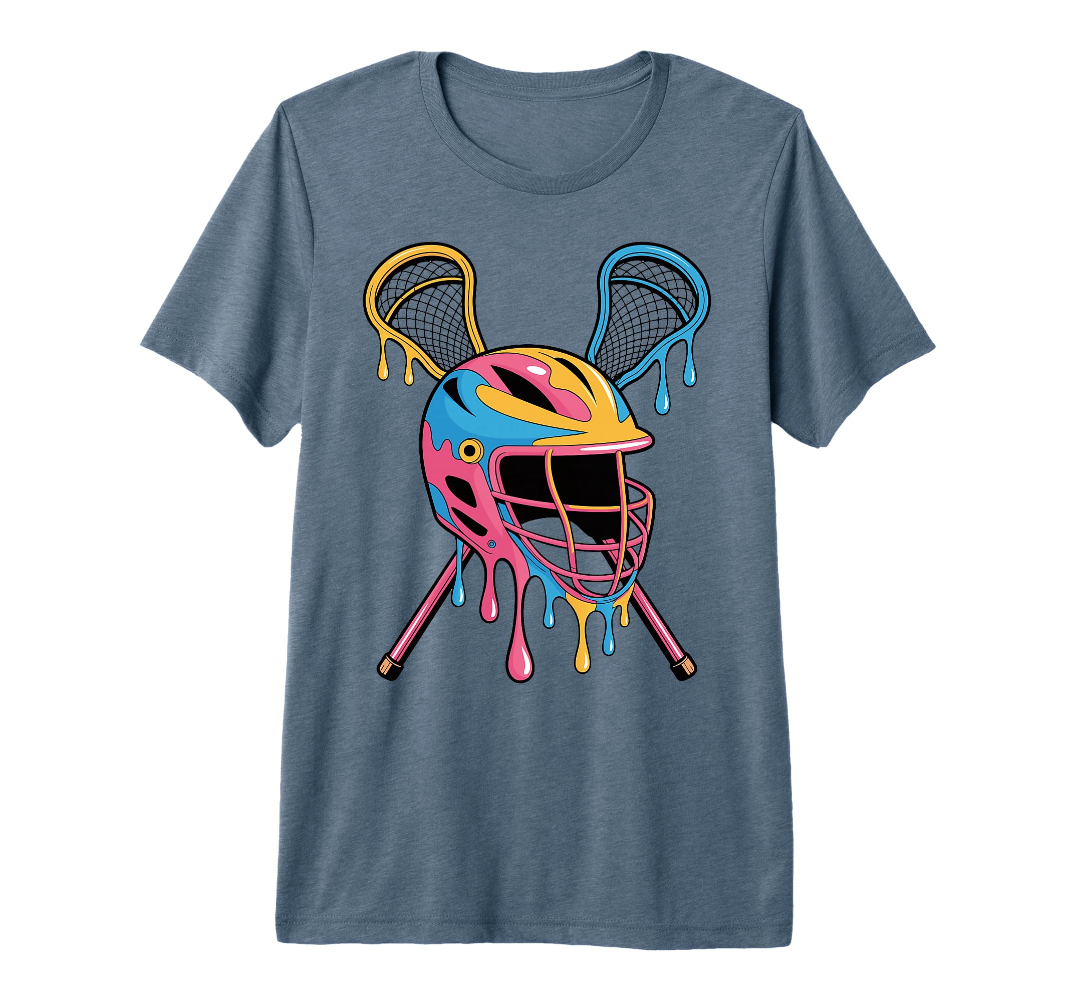 Lacrosse Player Lax Tri Blend T-Shirt - Casual Everyday Wear for Adults - T-Shirt, Sweatshirt, Hoodie