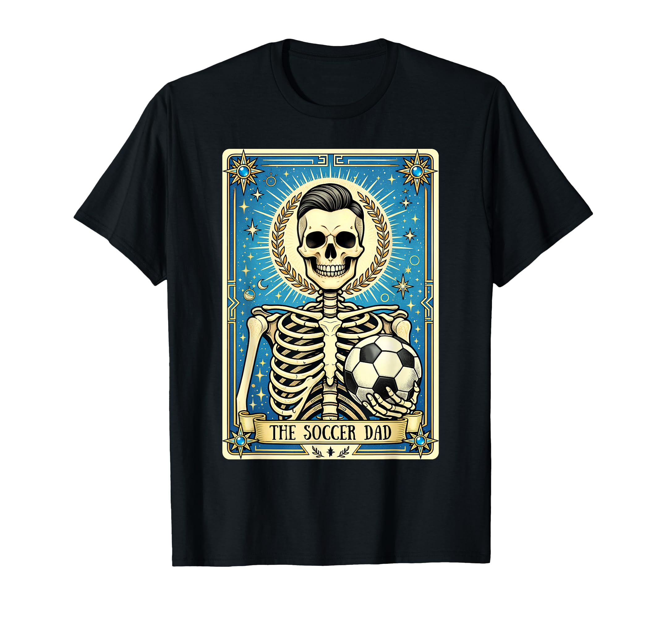 Soccer Dad Tarot Card Skeleton T-Shirt - Aesthetic Graphic for Adults - T-Shirt, Sweatshirt, Hoodie