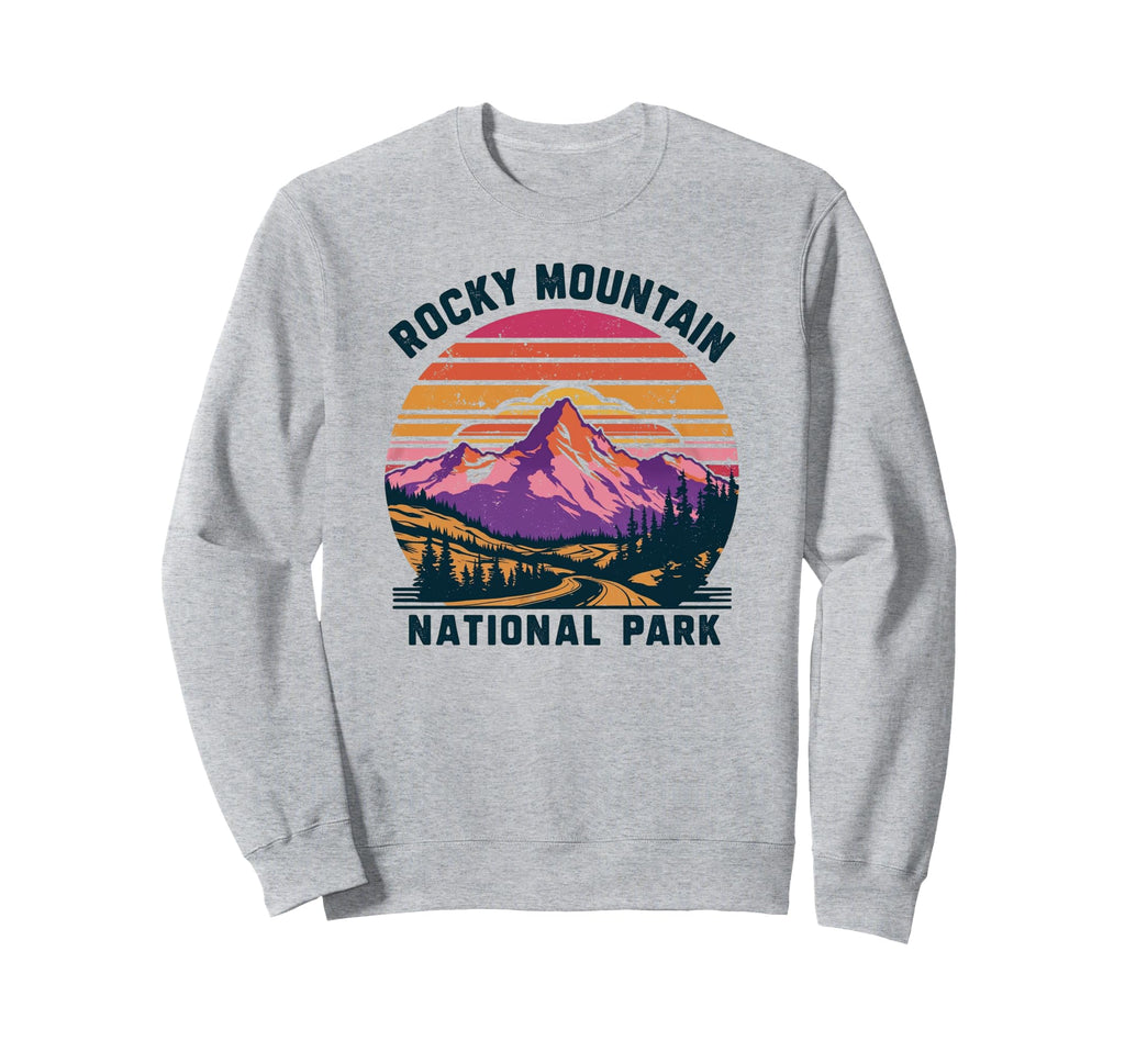 Rocky Mountain National Park Sunset Sweatshirt - Graphic Print for Adults - T-Shirt, Sweatshirt, Hoodie