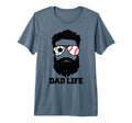 Mens Soccer Baseball Dad Messy Hair T-Shirt - Custom Art Print Unisex - T-Shirt, Sweatshirt, Hoodie
