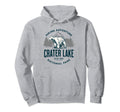 Crater Lake Oregon Nature Mountains Hoodie - Fun Novelty Design for Adults - T-Shirt, Sweatshirt, Hoodie