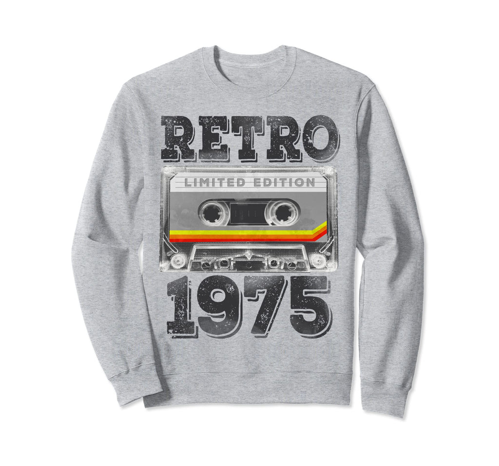 1975 47 Year Old Cassette Tape 47Th Sweatshirt - Novelty Apparel Men Women - T-Shirt, Sweatshirt, Hoodie