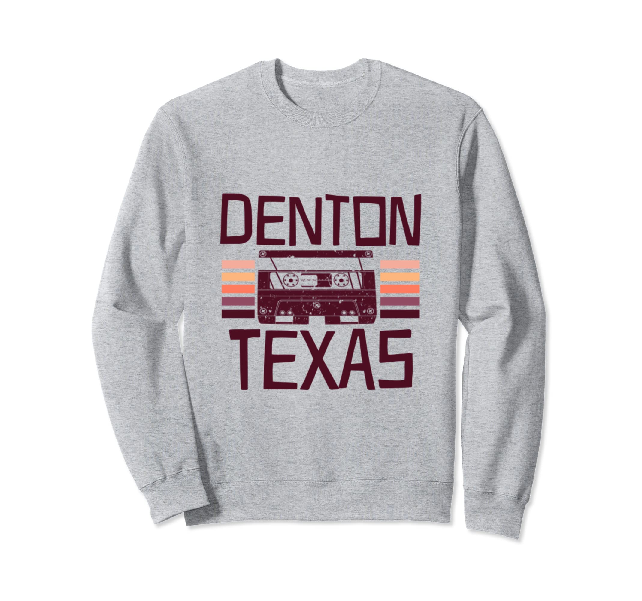 Denton Texas Cassette Tape Dallas Sweatshirt - Minimalist Print Men Women - T-Shirt, Sweatshirt, Hoodie
