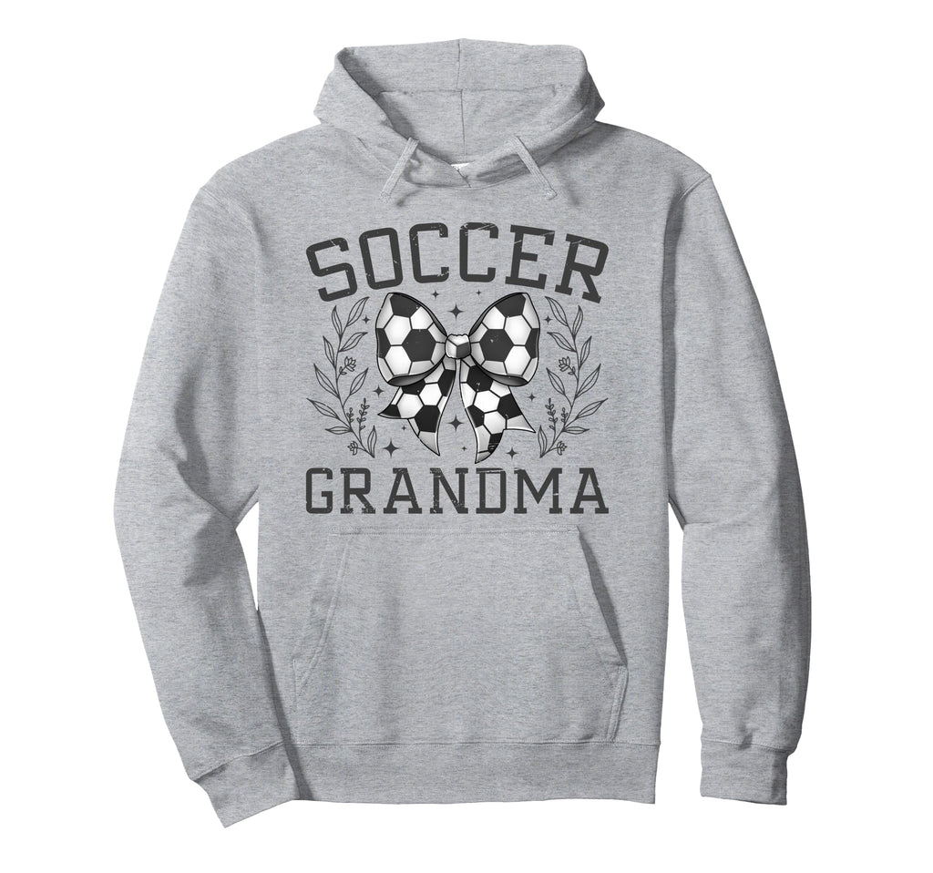 Coquette Bow Soccer Grandma Game Day Hoodie - Custom Art Print Men Women - T-Shirt, Sweatshirt, Hoodie