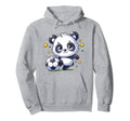 Soccer Player Panda Kicking Soccer Ball Hoodie - Fun Novelty Design Unisex - T-Shirt, Sweatshirt, Hoodie