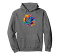 Colorful Soccer Bicycle Kick Splash Art Hoodie - Minimalist Print Unisex - T-Shirt, Sweatshirt, Hoodie
