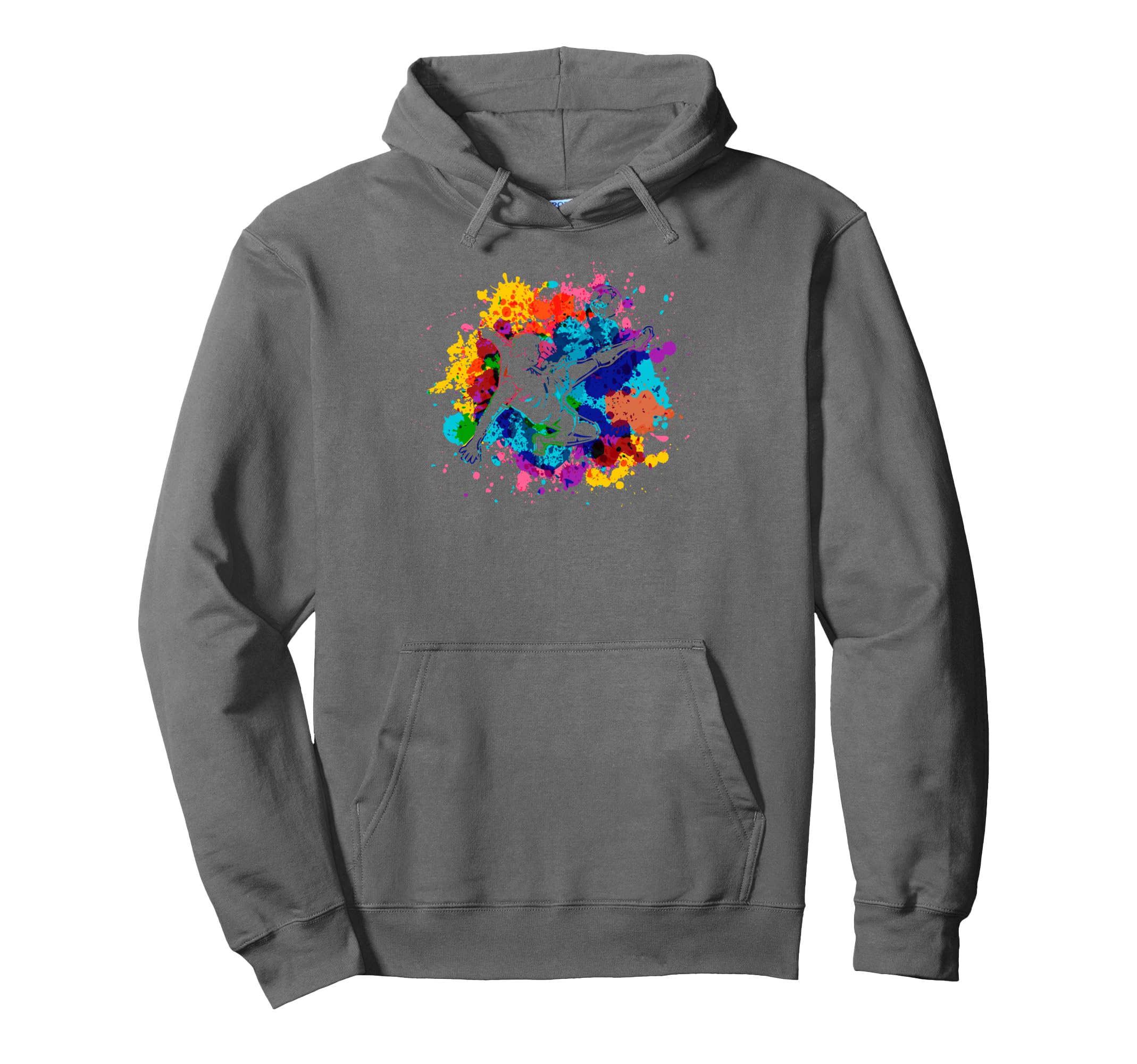 Colorful Soccer Bicycle Kick Splash Art Hoodie - Minimalist Print Unisex - T-Shirt, Sweatshirt, Hoodie