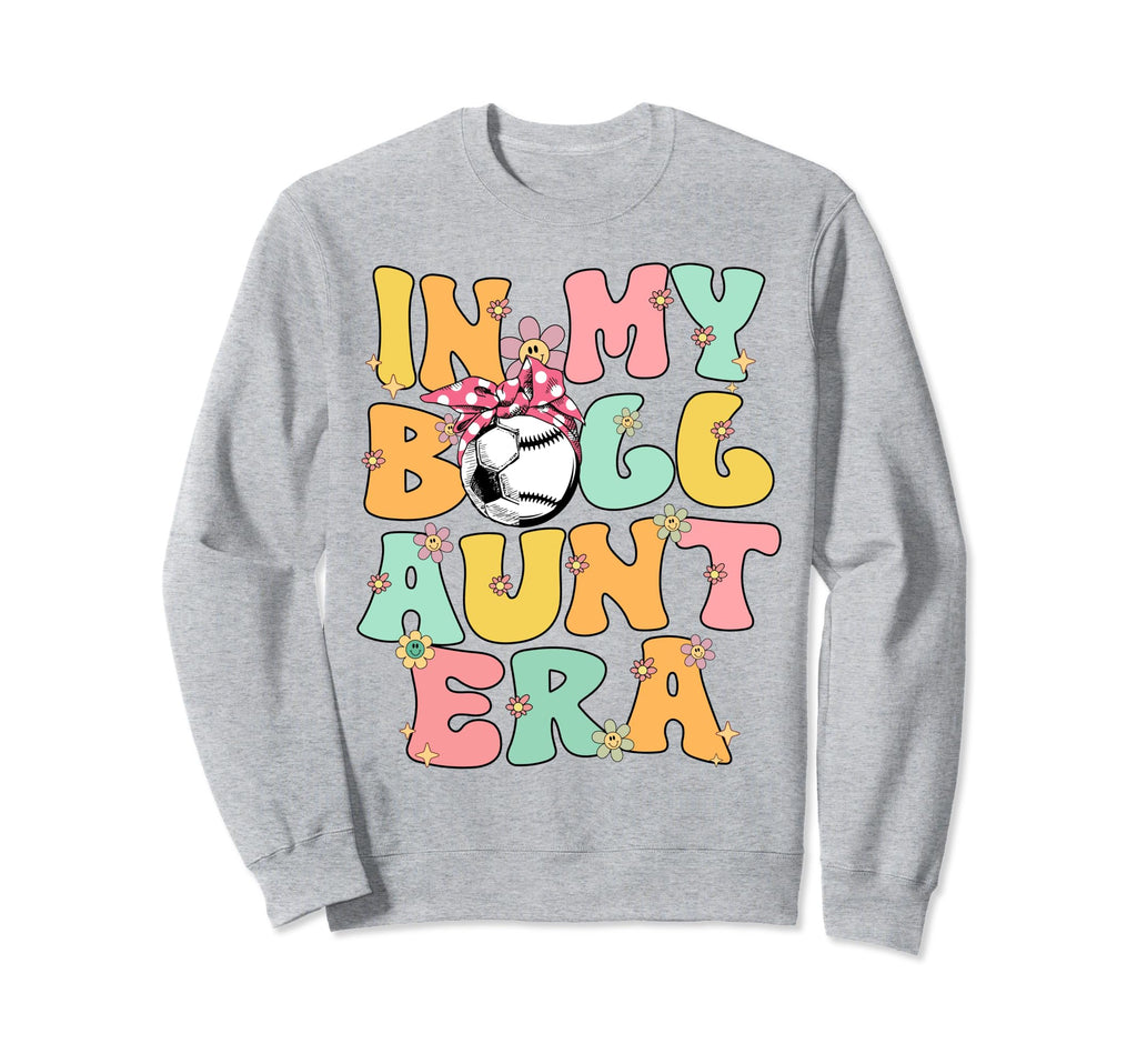 My Ball Aunt Era Groovy Baseball Sweatshirt - Novelty Apparel Unisex - T-Shirt, Sweatshirt, Hoodie