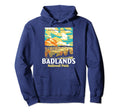 Badlands National Park South Dakota Wpa Hoodie - Graphic Print Men Women - T-Shirt, Sweatshirt, Hoodie