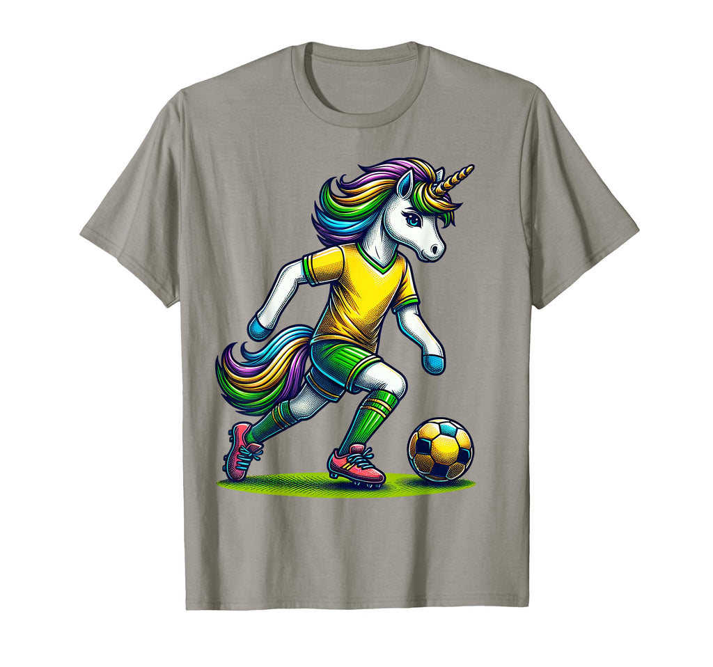 Footballer Unicorn Fans Soccer T-Shirt - Casual Everyday Wear Men Women - T-Shirt, Sweatshirt, Hoodie