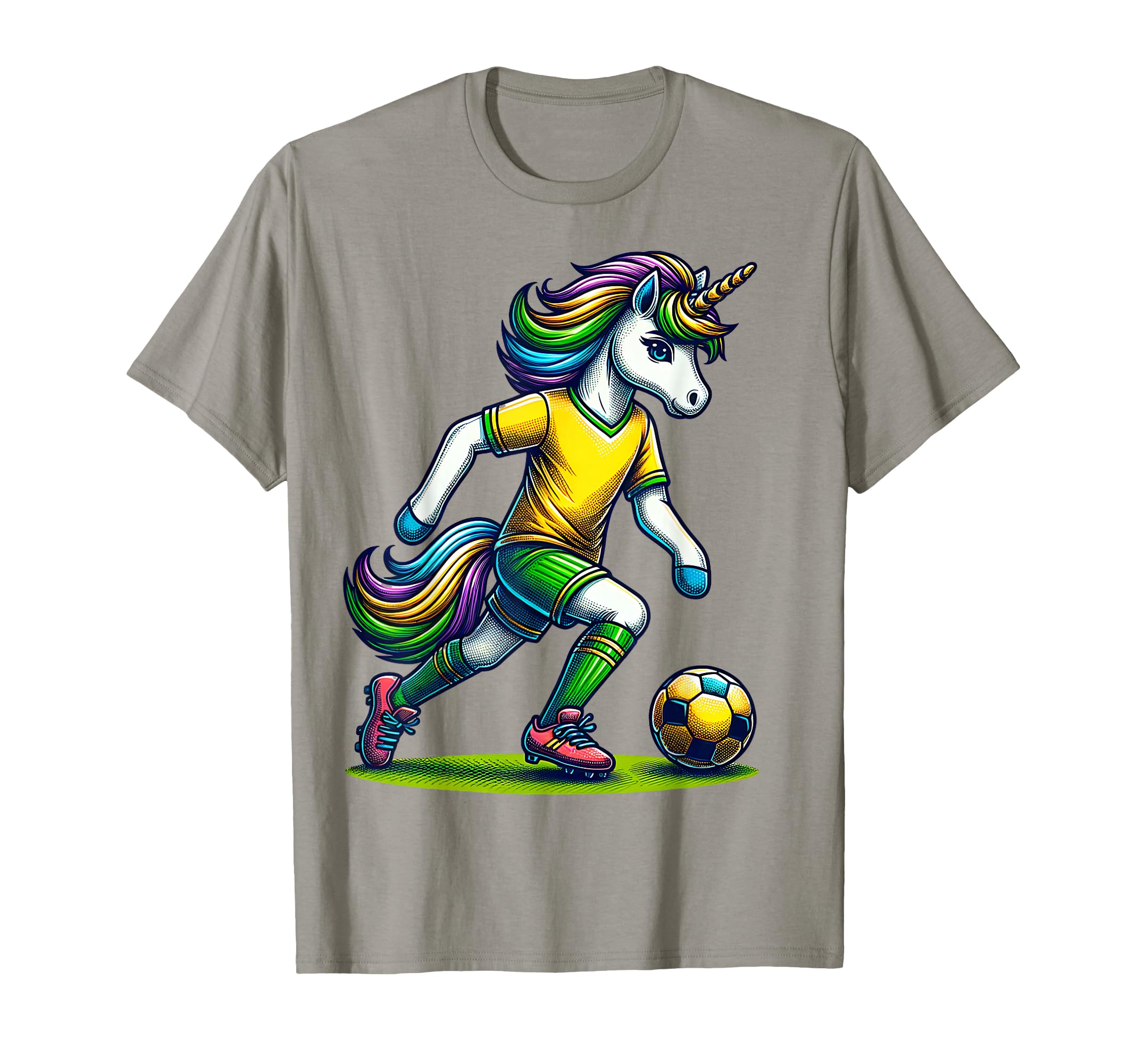 Footballer Unicorn Fans Soccer T-Shirt - Casual Everyday Wear Men Women - T-Shirt, Sweatshirt, Hoodie