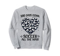100 Days School Soccer Heart Love Sweatshirt - Trendy Graphic Men Women - T-Shirt, Sweatshirt, Hoodie