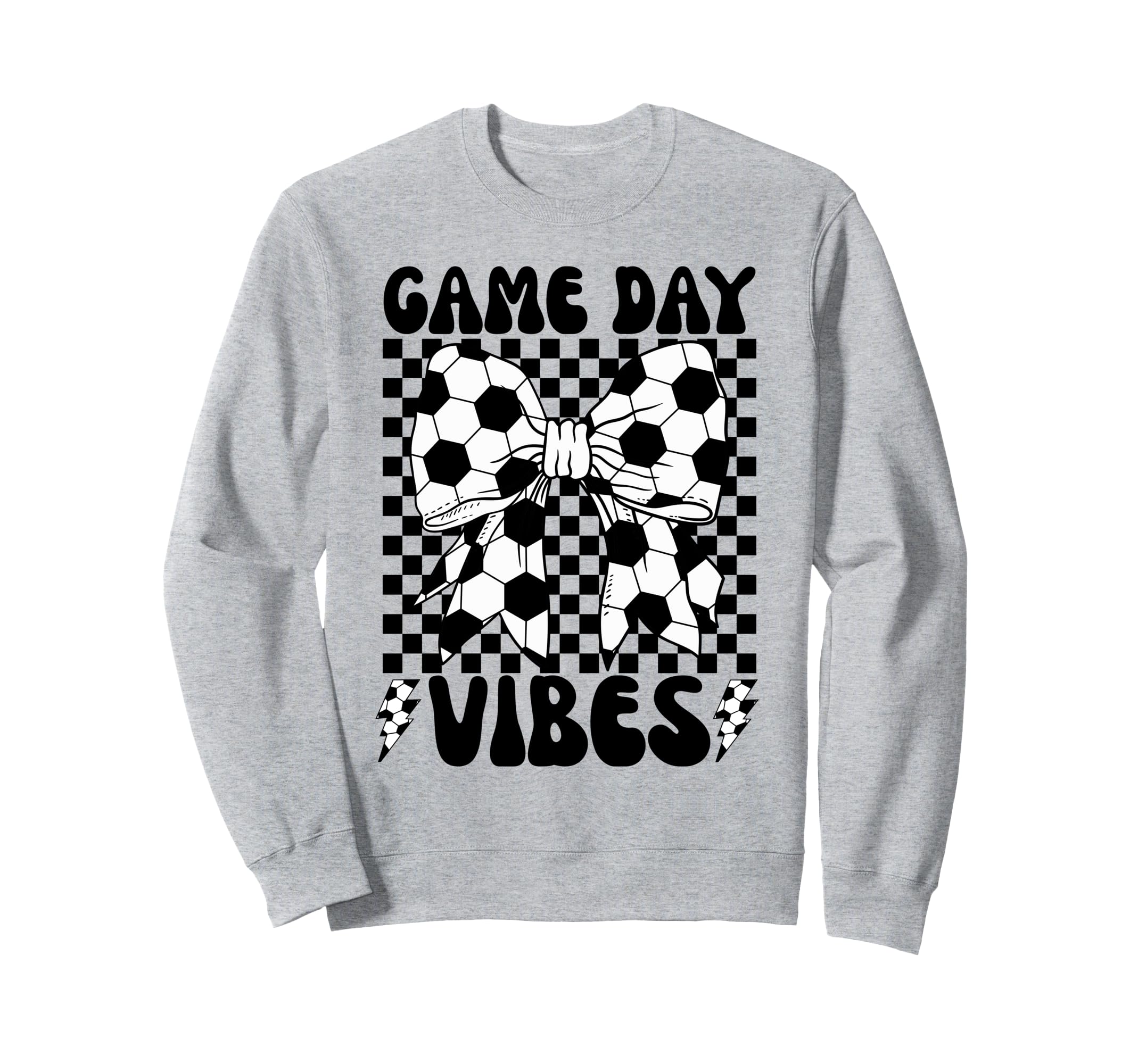Game Day Vibes Coquette Bow Soccer Sweatshirt - Novelty Apparel Unisex - T-Shirt, Sweatshirt, Hoodie
