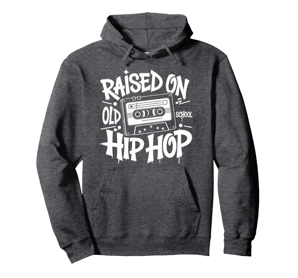 Raised Old School Graffiti Rap Hip Hop Hoodie - Minimalist Print Unisex - T-Shirt, Sweatshirt, Hoodie