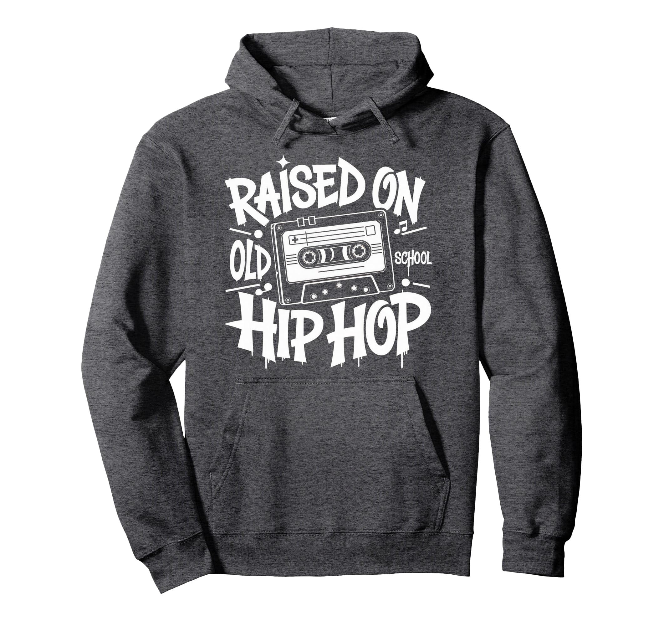 Raised Old School Graffiti Rap Hip Hop Hoodie - Minimalist Print Unisex - T-Shirt, Sweatshirt, Hoodie