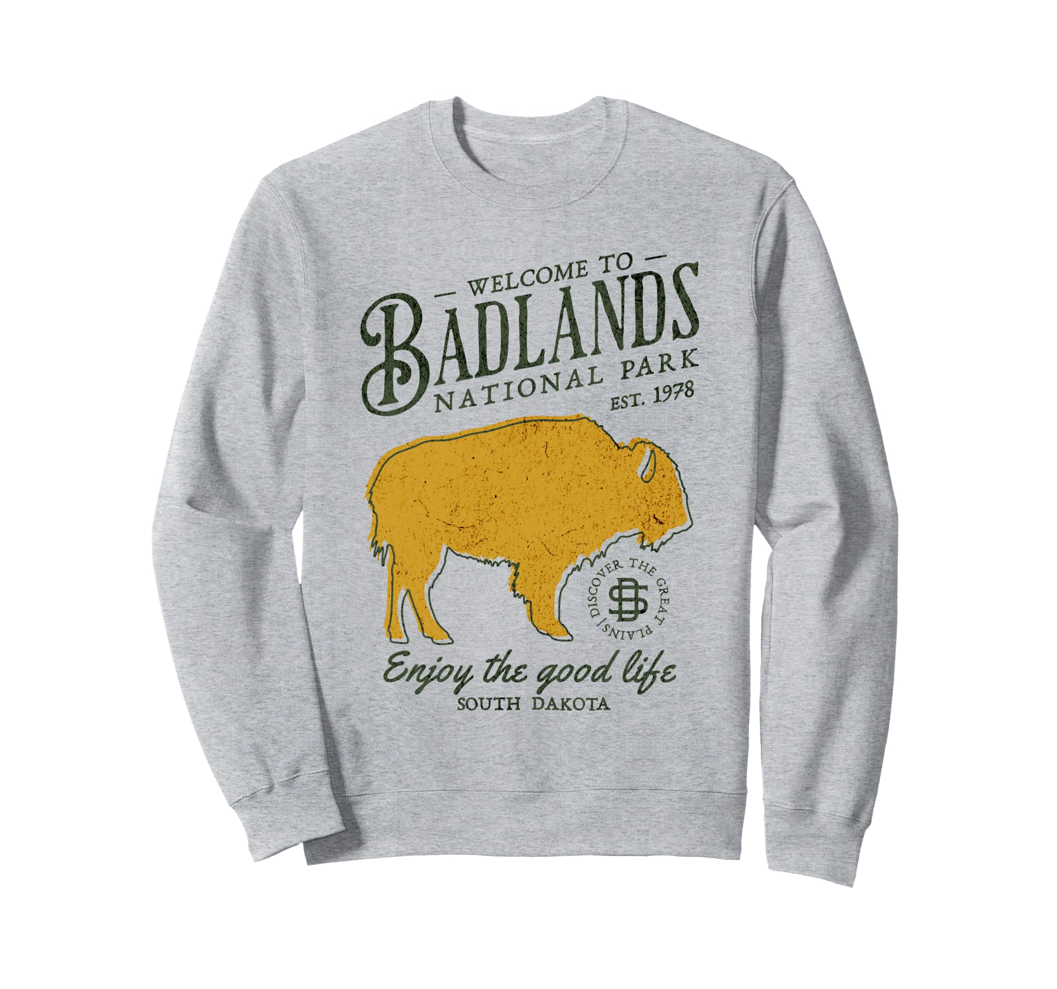 South Dakota National Parks Camping Sweatshirt - Novelty Apparel Men Women - T-Shirt, Sweatshirt, Hoodie