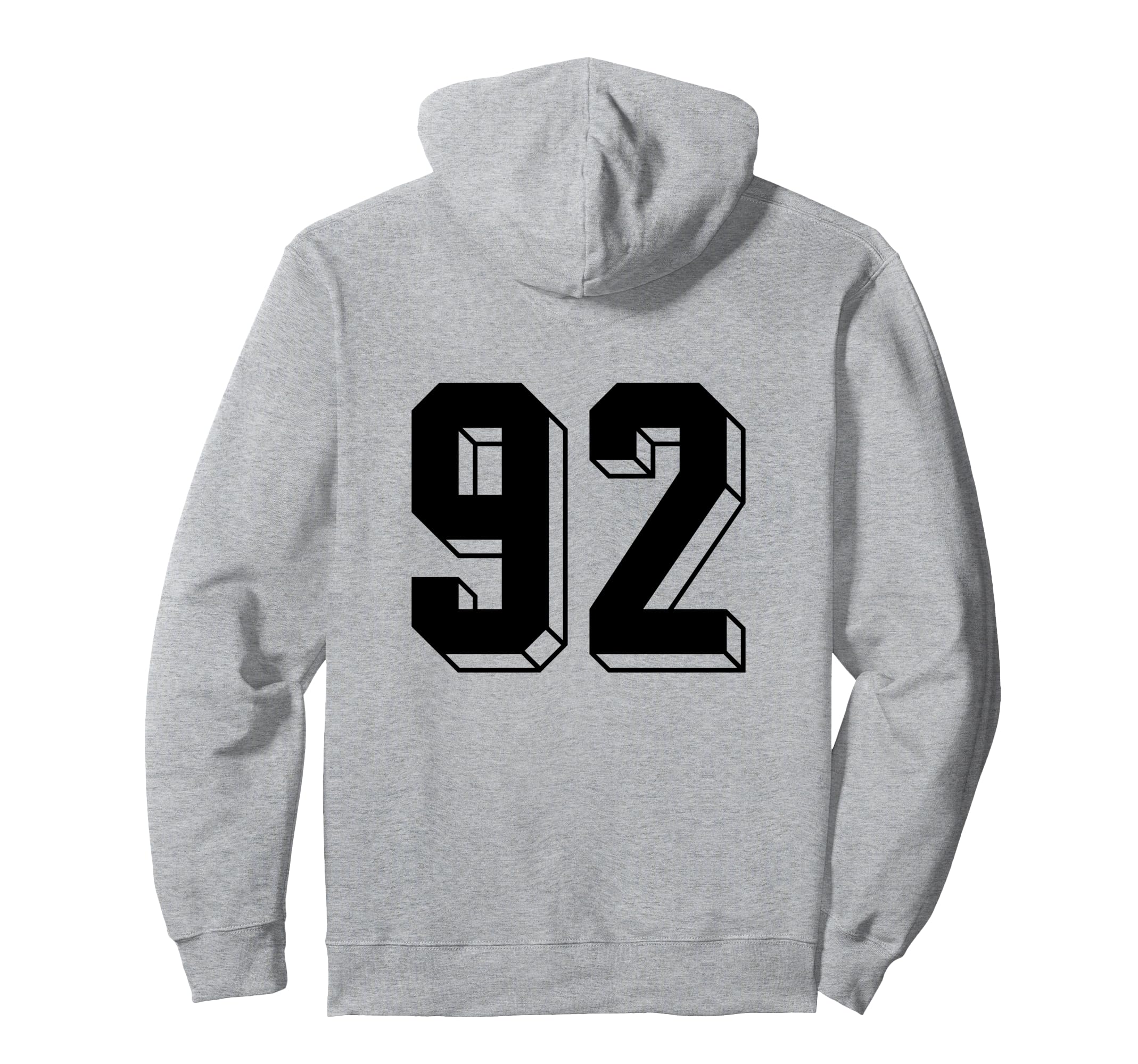 Number 92 Backside 80S 90S Team Jersey Hoodie - Graphic Print Men Women - T-Shirt, Sweatshirt, Hoodie