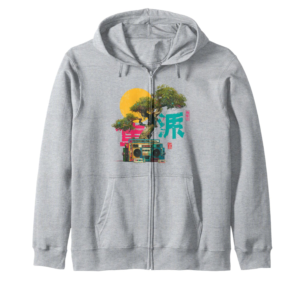 Bonsai Cassette Tape Mixtapes Art Hoodie - Novelty Apparel for Adults - T-Shirt, Sweatshirt, Hoodie