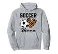 Soccer Nonna Leopard Heart Nonna Hoodie - Casual Everyday Wear Men Women - T-Shirt, Sweatshirt, Hoodie
